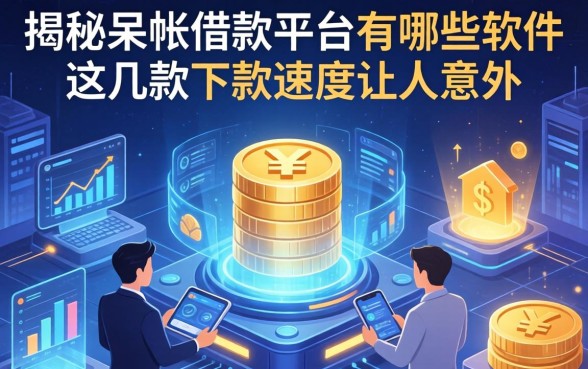 揭秘呆帐借款平台有哪些软件，这几款下款速度让人意外