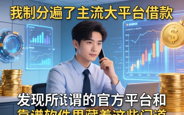 我翻遍了主流大平台借款,发现所谓的官方平台和靠谱软件里藏着这些门道