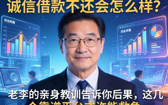 诚信借款不还会怎么样？老李的亲身教训告诉你后果，这几个靠谱平台或许能救急