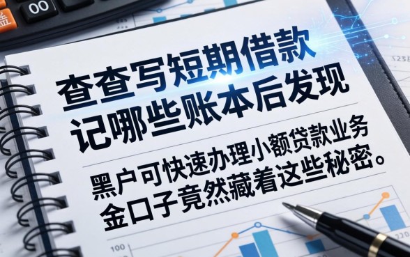 我查完短期借款要记哪些账本后发现,黑户可快速办理小额贷款业务的口子竟然藏着这些秘密