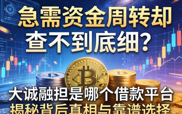 急需资金周转却查不到底细？大诚融担是哪个借款平台？揭秘背后真相与靠谱选择