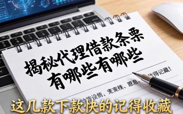 揭秘代理借款条据有哪些，这几款下款快的记得收藏