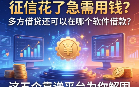 征信花了急需用钱？多方借贷还可以在哪个软件借款？这五个靠谱平台为你解围