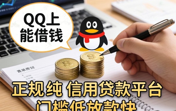 整理了一些QQ上能借钱的正规纯信用贷款平台，门槛低放款快