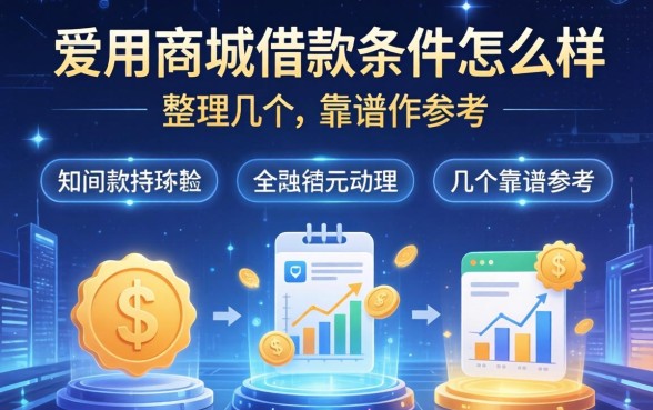 爱用商城借款条件怎么样？整理几个靠谱的参考