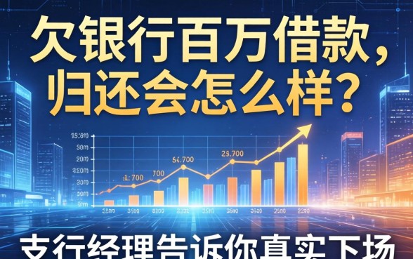 欠银行百万借款不归还会怎么样？支行经理告诉你真实下场