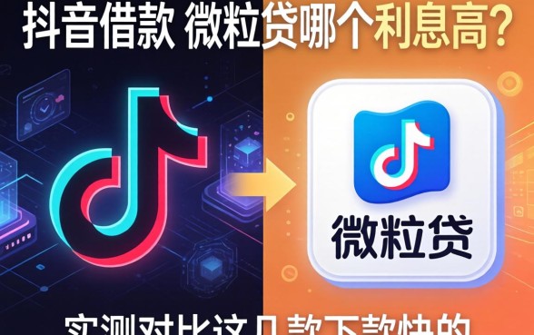 抖音借款和微粒贷哪个利息高？实测对比这几款下款快的