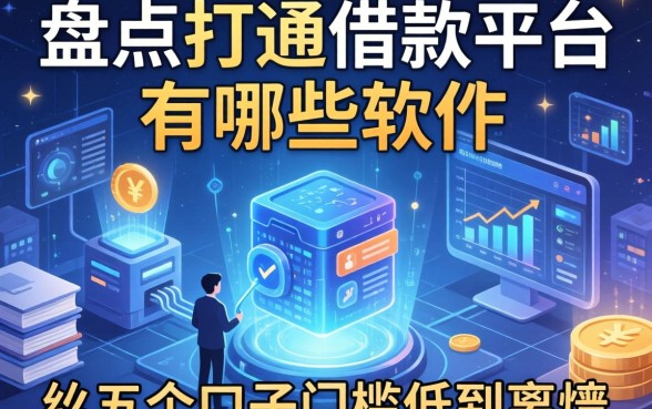 盘点打通借款平台有哪些软件，这五个口子门槛低到离谱