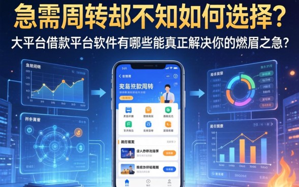 急需周转却不知如何选择？大平台借款平台软件有哪些能真正解决你的燃眉之急？