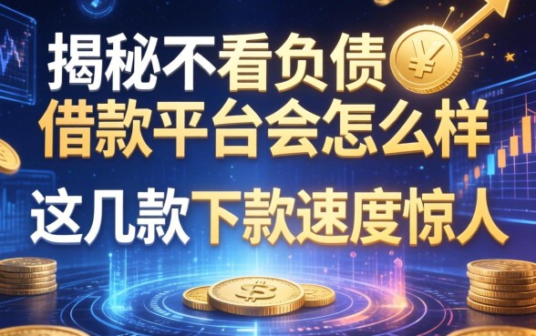 揭秘不看负债借款平台会怎么样，这几款下款速度惊人