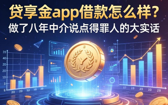 贷享金app借款怎么样？做了八年中介说点得罪人的大实话