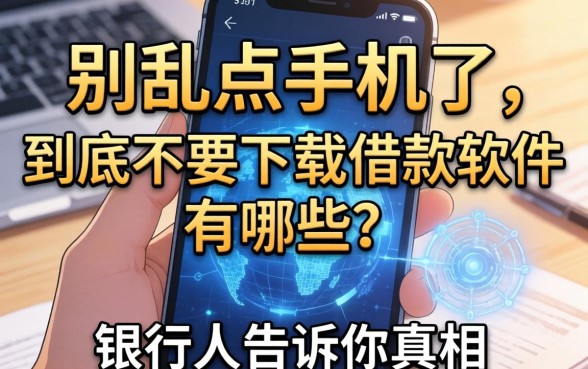 别乱点手机了，到底不要下载借款软件有哪些？银行人告诉你真相