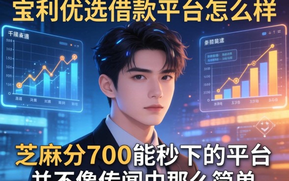 我查了一晚上宝丽优选借款平台怎么样，发现芝麻分700能秒下的平台并不像传闻中那么简单