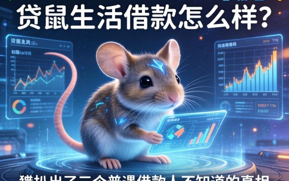 贷鼠生活借款怎么样？我扒出了三个普通借款人不知道的真相