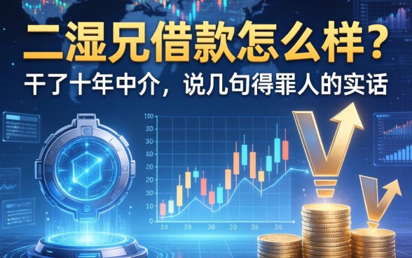 二湿兄借款怎么样？干了十年中介，说几句得罪人的实话