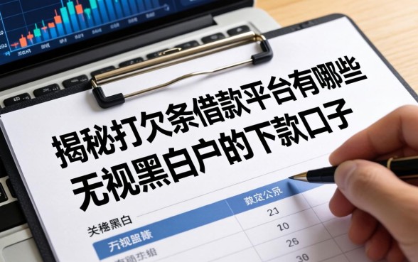揭秘打欠条借款平台有哪些，无视黑白户的下款口子