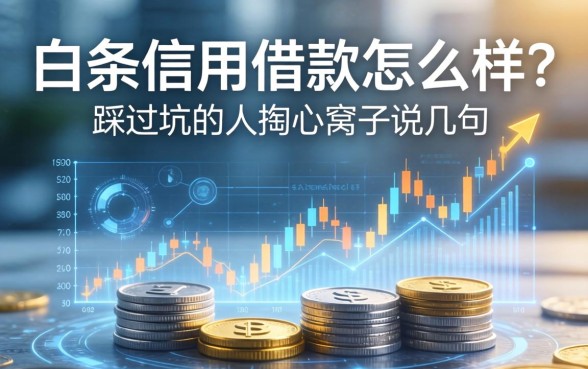 白条信用借款怎么样？一个踩过坑的人掏心窝子说几句