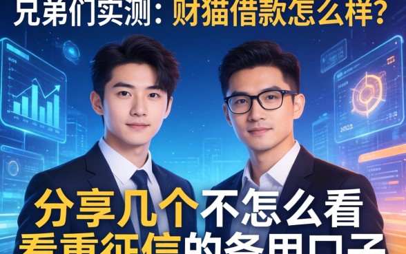 兄弟们实测：财猫借款怎么样？分享几个不怎么看重征信的备用口子