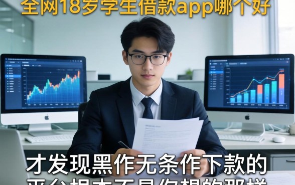 我翻遍了全网18岁学生借款app哪个好，才发现黑户无条件下款的平台根本不是你想的那样