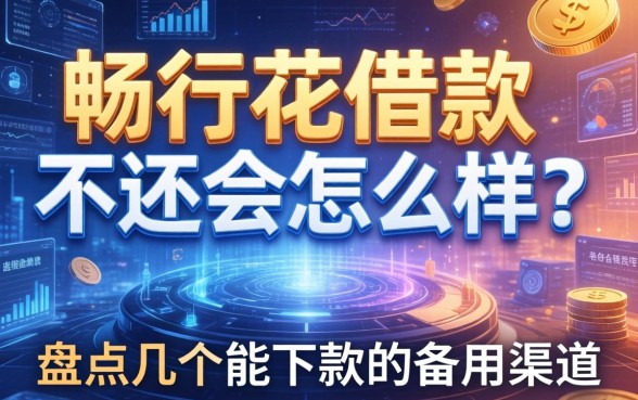 畅行花借款不还会怎么样？盘点几个能下款的备用渠道
