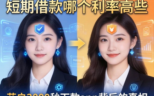 我对比了短期借款哪个利率高些，发现花户3000秒下款app背后的真相