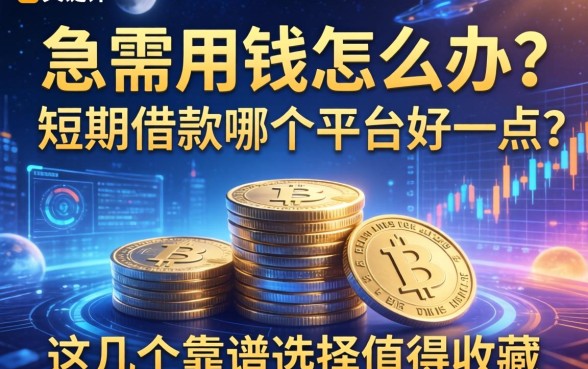 急需用钱怎么办？短期借款哪个平台好一点？这几个靠谱选择值得收藏