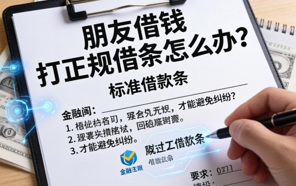 朋友借钱不打正规借条怎么办？标准的借款条格式有哪些才能避免纠纷？