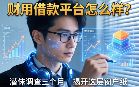 财用借款平台怎么样？我潜伏调查三个月，揭开这层窗户纸