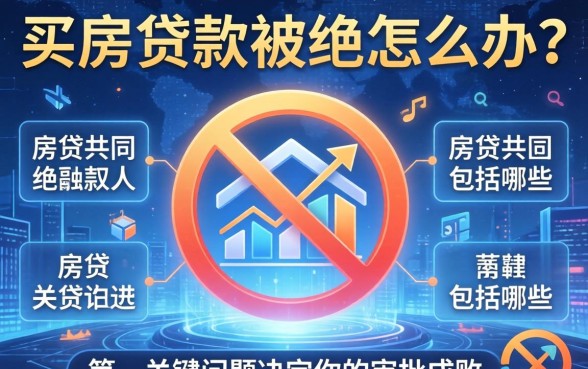 买房贷款被拒怎么办？房贷共同借款人包括哪些？这一关键问题决定你的审批成败
