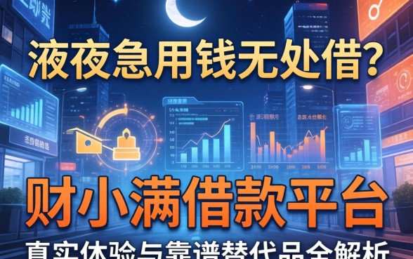 深夜急用钱无处借？财小满借款平台怎么样？真实体验与靠谱替代品全解析