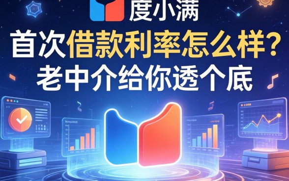 度小满首次借款利率怎么样？老中介给你透个底
