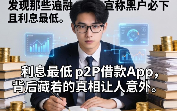 我翻遍了全网，发现那些宣称黑户必下且利息最低的p2p借款app，背后藏着的真相让人意外