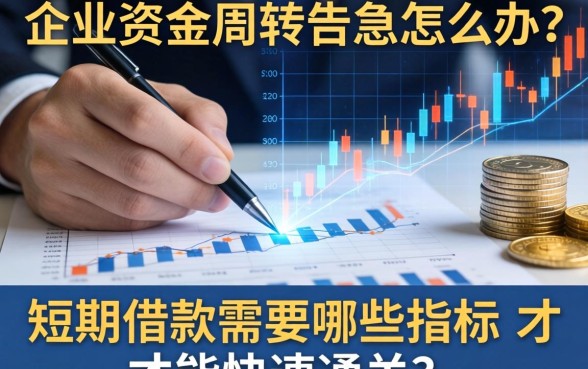 企业资金周转告急怎么办？短期借款需要哪些指标才能快速通关？