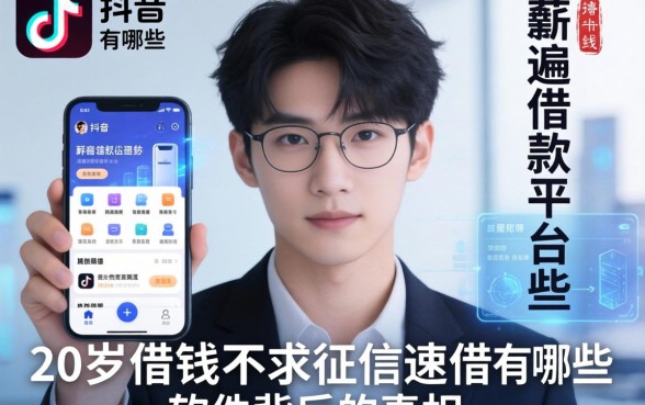 我翻遍抖音借款平台有哪些手机应用，发现20岁借钱不求征信速借软件背后的真相