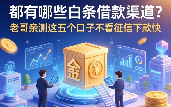 都有哪些白条借款渠道？老哥亲测这五个口子不看征信下款快