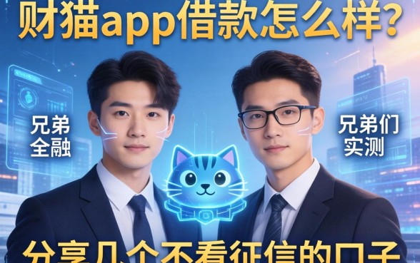 兄弟们实测：财猫app借款怎么样？分享几个不看征信的口子