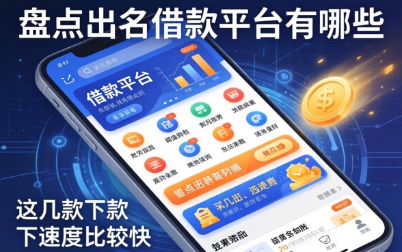 盘点出名的借款平台有哪些软件，这几款下款速度比较快