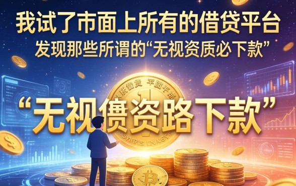 我试了市面上所有的借贷平台，发现那些所谓的“无视资质必下款”全是套路