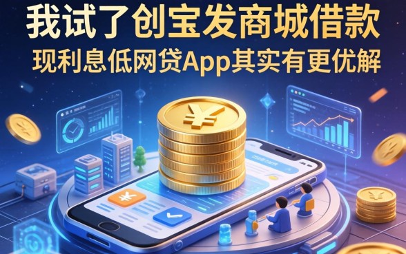 我试了创宝发商城借款，发现利息低的网贷app其实有更优解