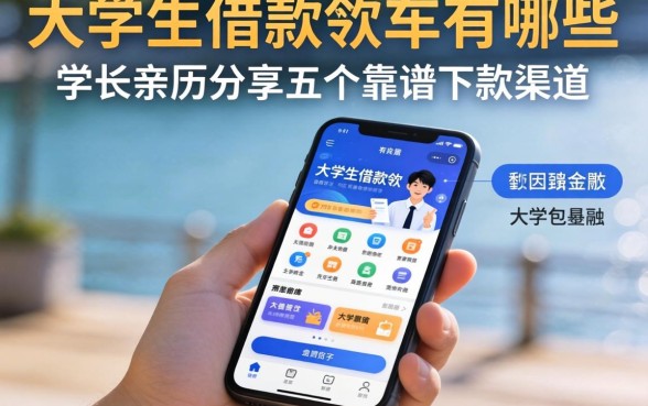 大学生借款软件有哪些？学长亲历分享五个靠谱下款渠道