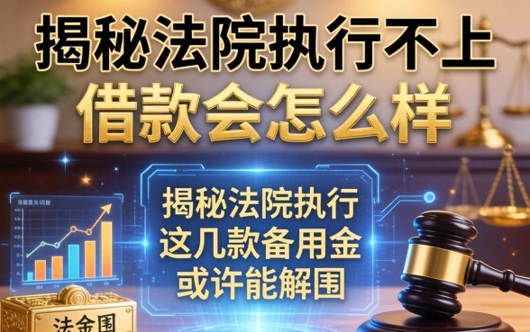 揭秘法院执行不上借款会怎么样，这几款备用金或许能解围