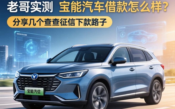 老哥实测：宝能汽车借款怎么样？分享几个不查征信的下款路子