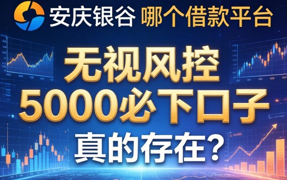 安庆银谷是哪个借款平台，无视风控5000必下口子真的存在吗