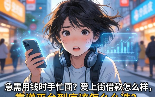 急需用钱时手忙脚乱？爱上街借款怎么样，靠谱平台到底该怎么选？