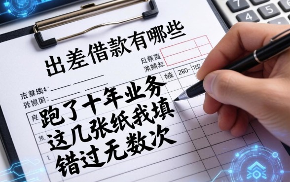 出差的借款单有哪些？跑了十年业务，这几张纸我填错过无数次