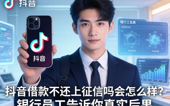 抖音借款不还上征信吗会怎么样？银行员工告诉你真实后果