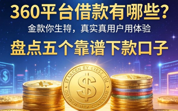 360平台借款有哪些？盘点五个靠谱下款口子及真实用户体验