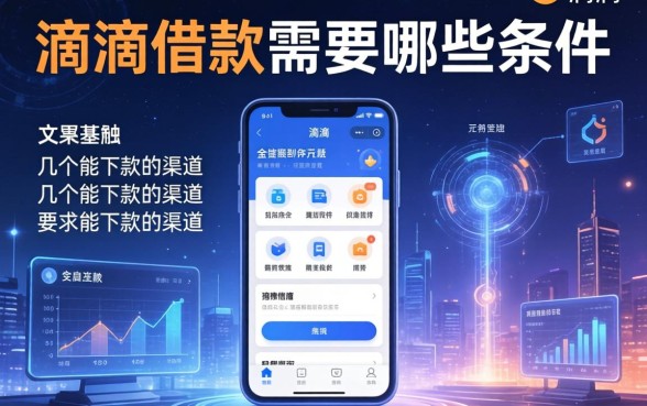 滴滴借款需要哪些条件？整理了几个能下款的渠道