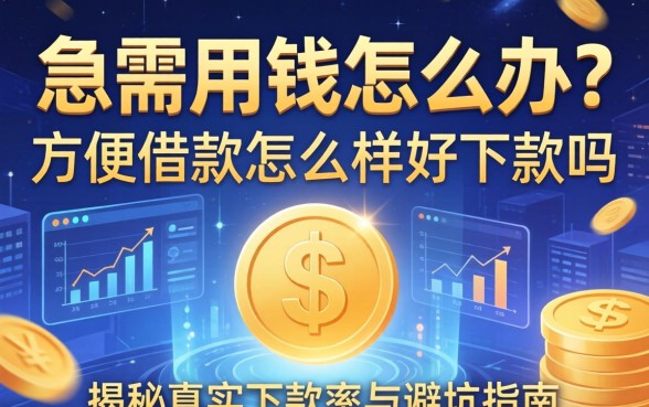 急需用钱怎么办？方便借款怎么样好下款吗？揭秘真实下款率与避坑指南