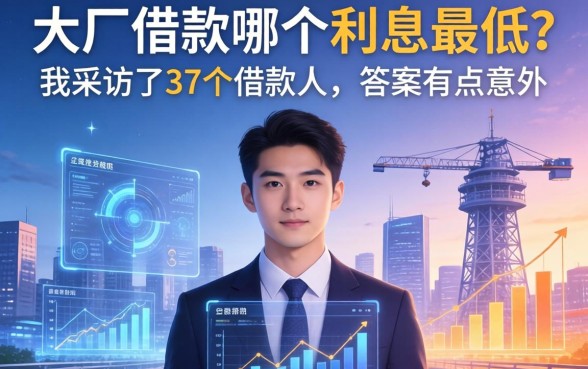 大厂借款哪个利息最低？我采访了37个借款人，答案有点意外